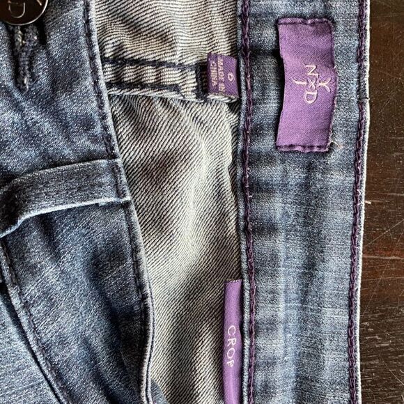 NYDJ denim lightweight dark wash straight leg jeans and capris size 6 - Picture 16 of 16